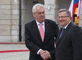 Zeman přijel do Polska a byla legrace. Odnesli to i novináři
