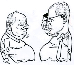 Paroubek Sobotka Jandák karikatura Mareš