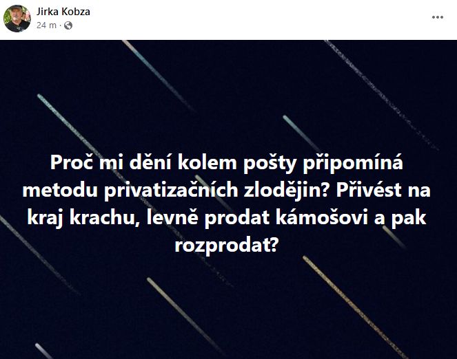 Jiří Kobza promlouvá