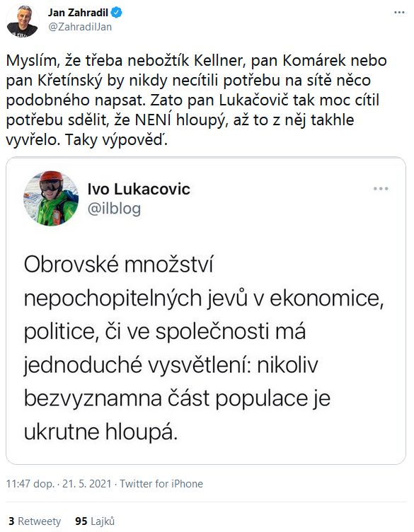 Ivo Lukačovič se stal terčem kritiky