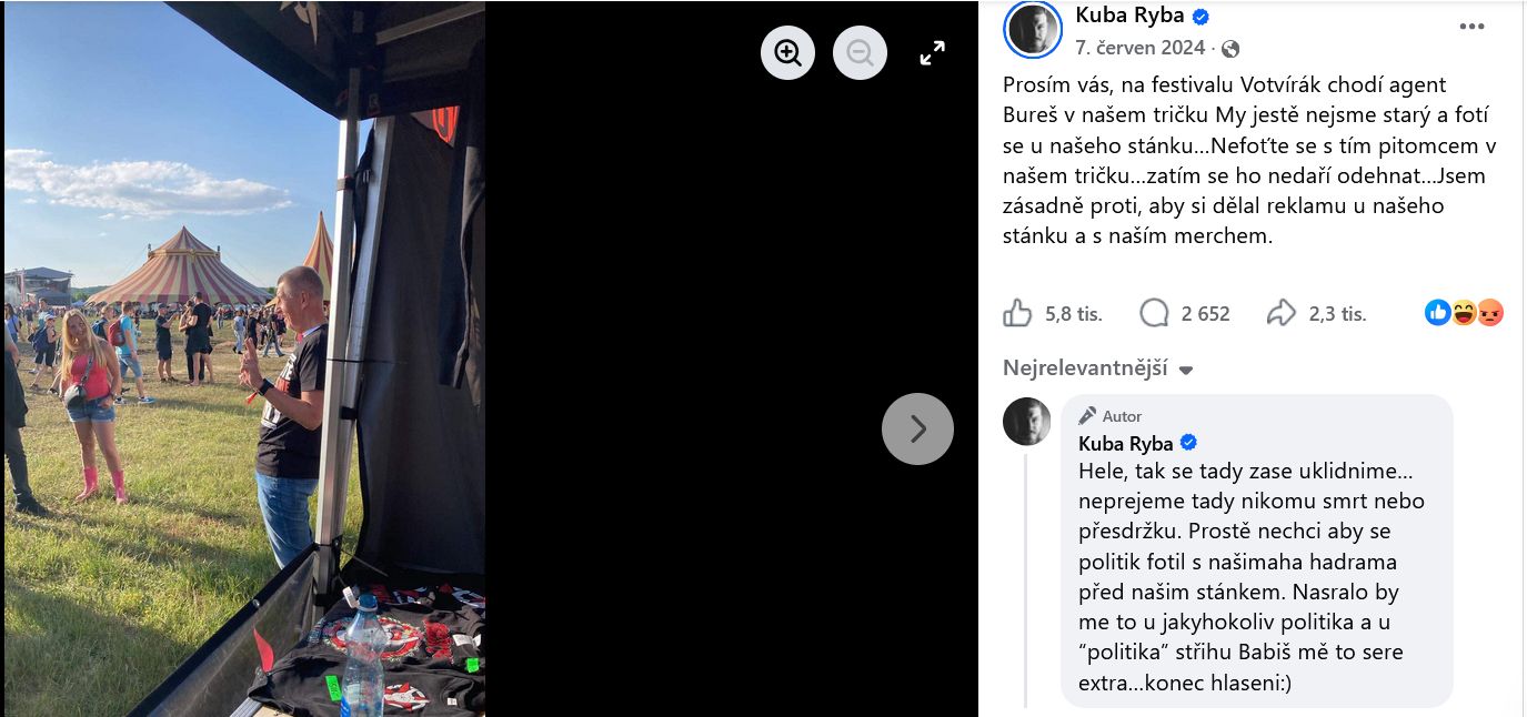 Kuba Ryba promlouvá
