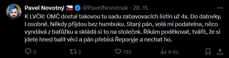 Pavel Novotný promlouuvá