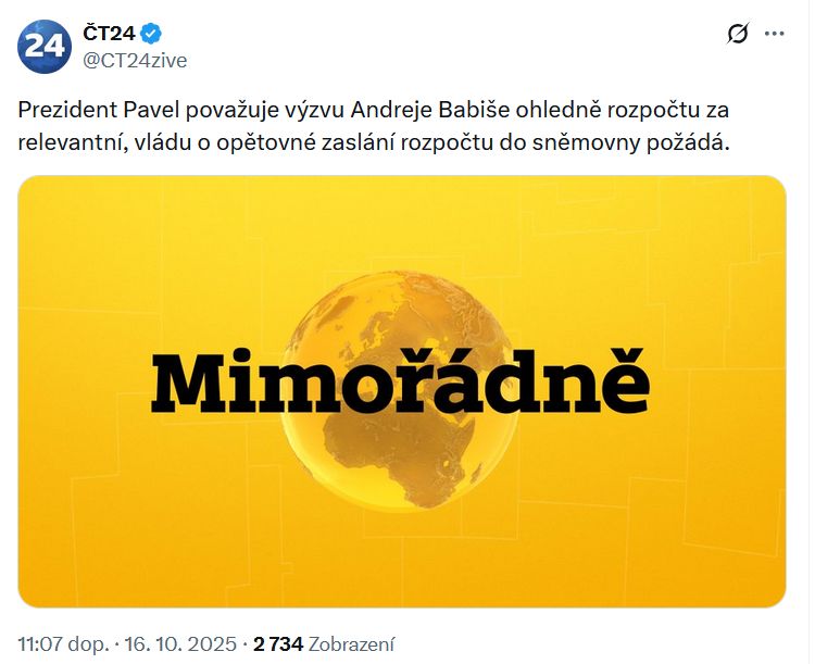 Vyjádření prezidenta Petra Pavla