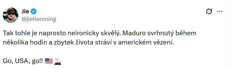 reakce na americkou akci ve Venezuele