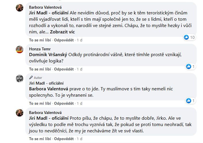Jiří Mádl promluvil