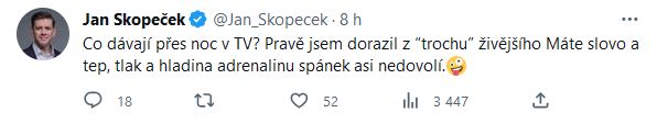 Jan Skopeček promlouvá