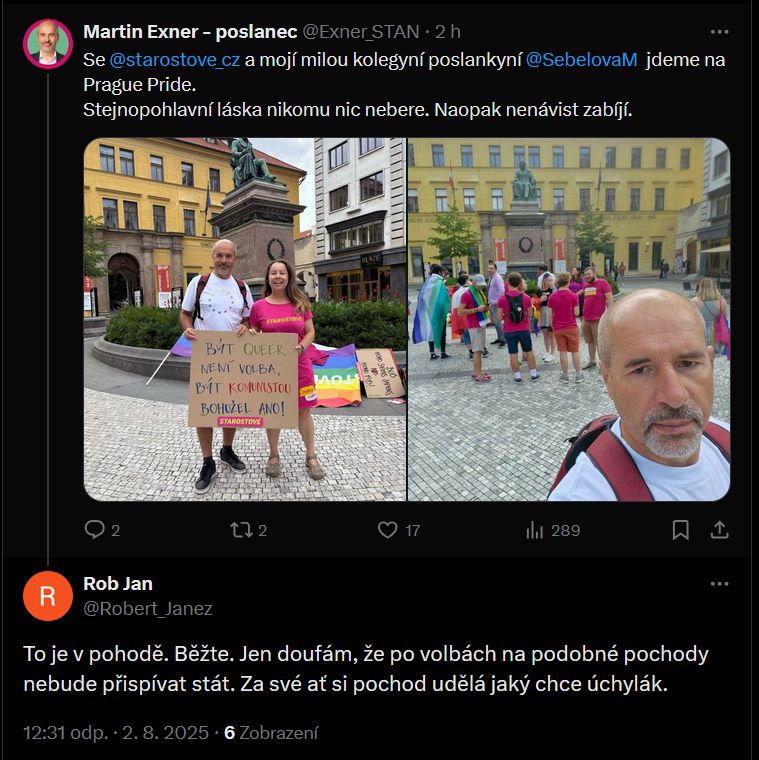 Reakce na Prague Pride 2025