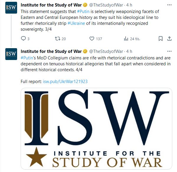 ISW informuje