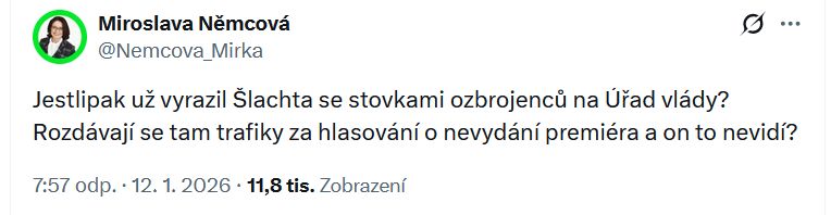 blíží se hlasování o důvěře vládě