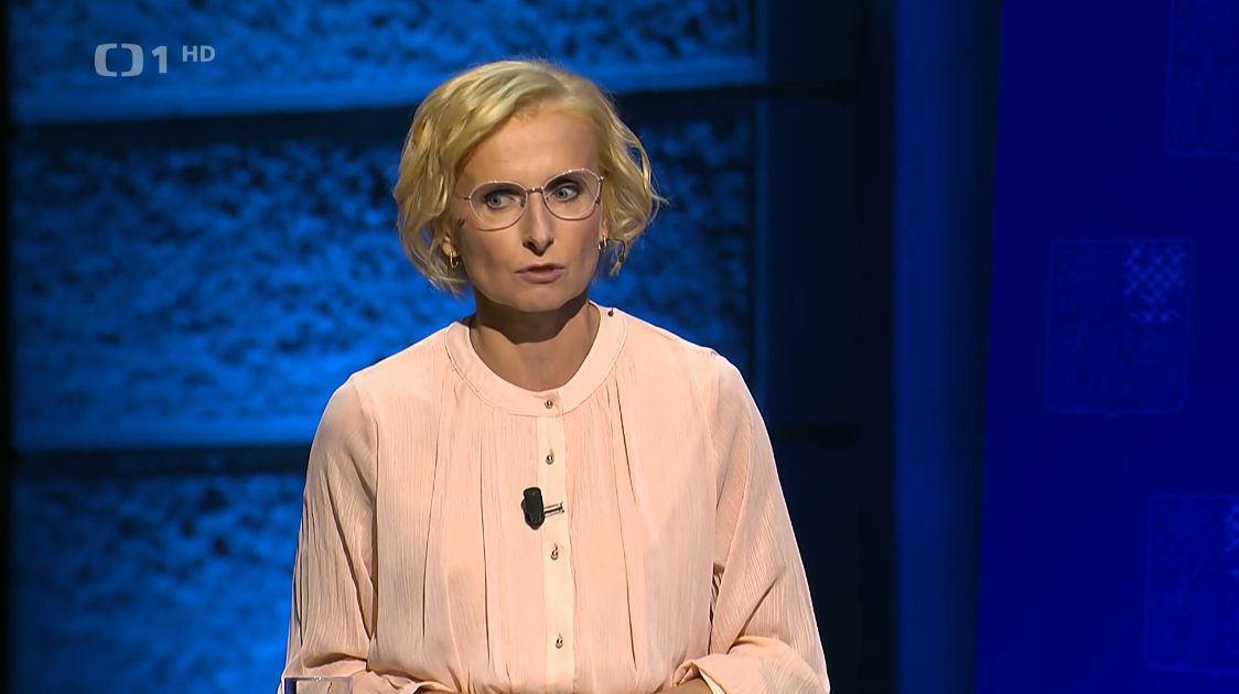 Kateřina Konečná v ČT. 