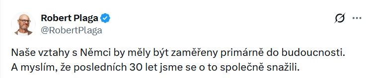 Robert Plaga promlouvá 