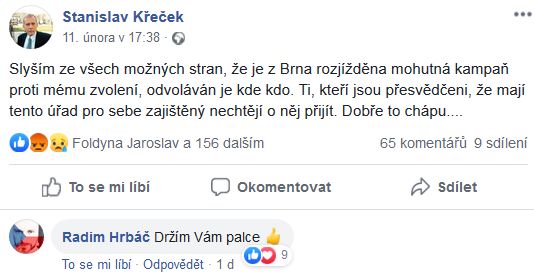 Stanislav Křeček o svém zvolení ombudsmanem