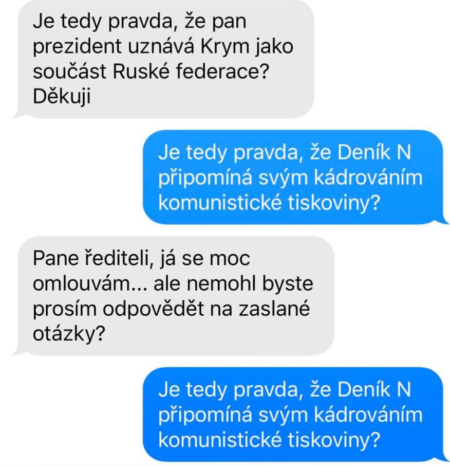 Jiří Ovčáček debatuje s novinářem