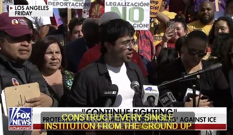 Demonstrace v Kalifornii. Repro FOX NEWS