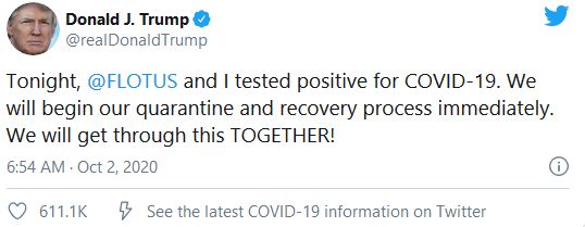 Donald Trump je pozitivní. Má koronavirus