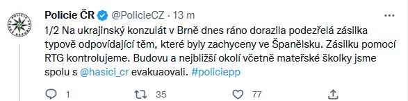 Policie ČR promlouvá