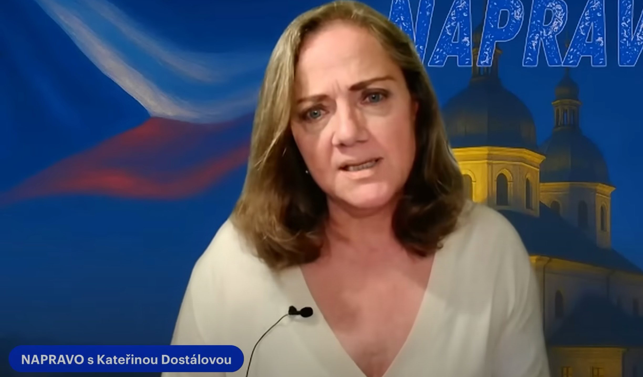 Kateřina Dostálová komentuje dění ve svém pořadu Na pravo na platformě Aby bylo jasno
