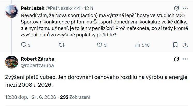 Robert Záruba promlouvá
