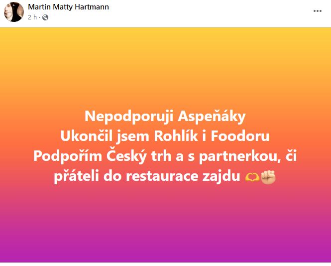 Reakce na prohlášení společnosti Rohlikl.cz