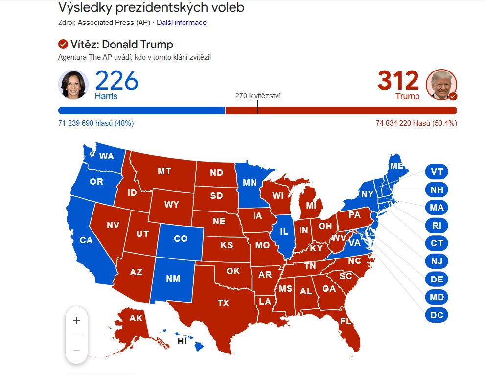 prezidentské volby v USA 2024