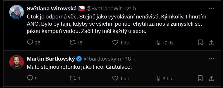 Reakce na útok na Andreje Babiše