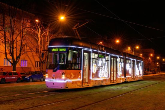 Vánoční tramvaj