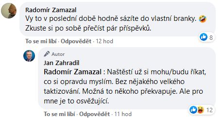 Jan Zahradil udeřil na Miroslava Kalouska