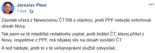 Jaroslav Plesl promlouvá