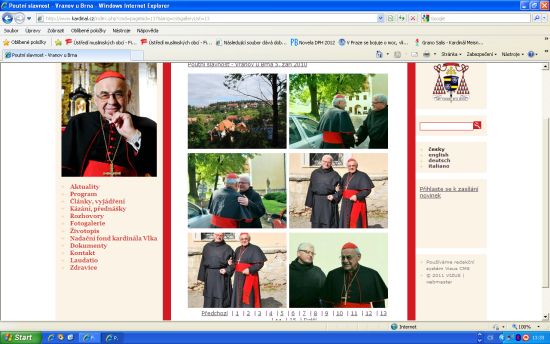 Kardinál Vlk s knězem Holečkem (zdroj: kardinal.cz)