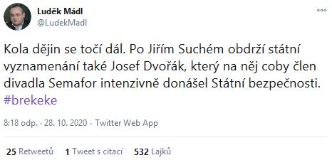 Luděk Mádl Josefa Dvořáka nešetřil.
