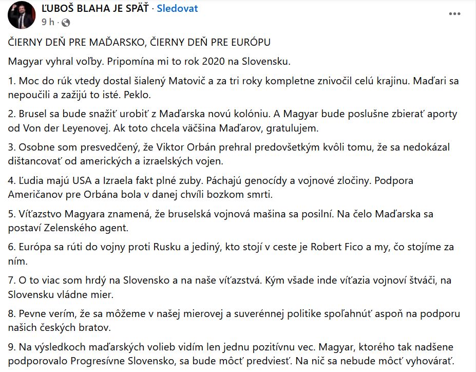 Luboš Blaha o Maďarsku