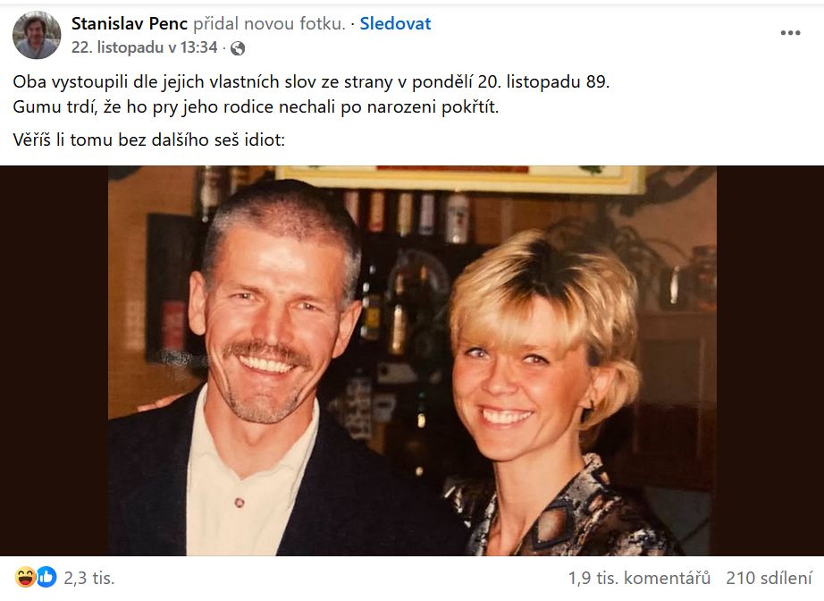 Sanislav Penc promlouvá