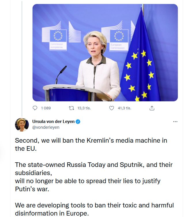Mediální úder EU proti Rusku