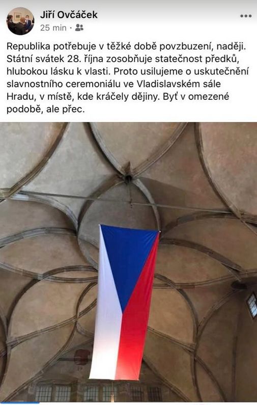 Jiří Ovčáček hájí oslavy státního svátku