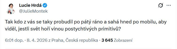 Lucie Hrdá promlouvá