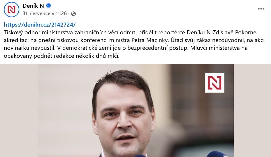 Vyjádření Deníku N