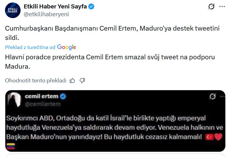 americký útok ve Venezuele