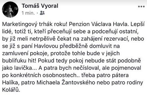 Tomáš Vyoral okomentoval nápad Dagmar Havlové