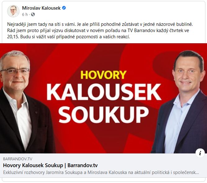 Miroslav Kalousek vyvolal rozruch