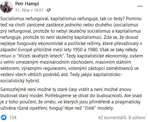 Petr Hampl o kapitalismu