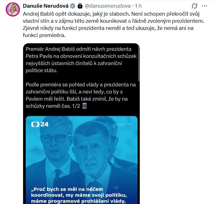 kritika na adresu Andreje Babiše
