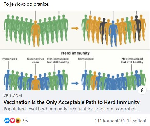 Tomáč Cikrt volá po očkování proti koronaviru