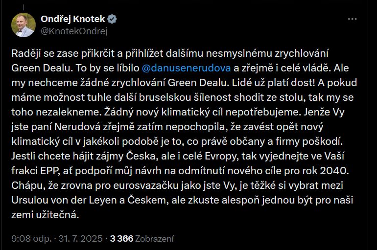 Ondřej Knotek promlouvá
