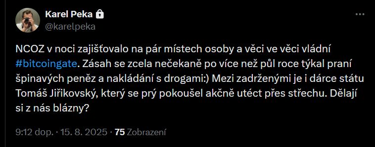 pokračování kauzy bitcoin