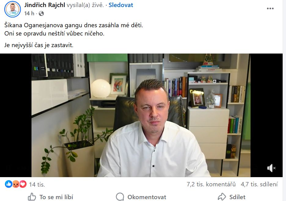 Jindřich Rajchl promlouvá