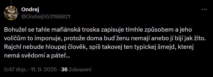 reakce na politickou debatu 