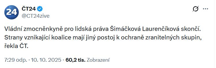 Laurenčíková pro ČT