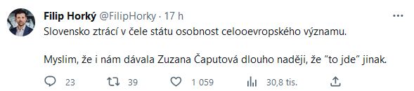 Zuzana Čaputová nebude obhajovat prezidentský mandát. 