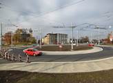 Nová okružní křižovatka na Hladnově už slouží motoristům