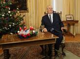 Vánoční poselství prezidenta Zemana si na České televizi pustil téměř milion lidí